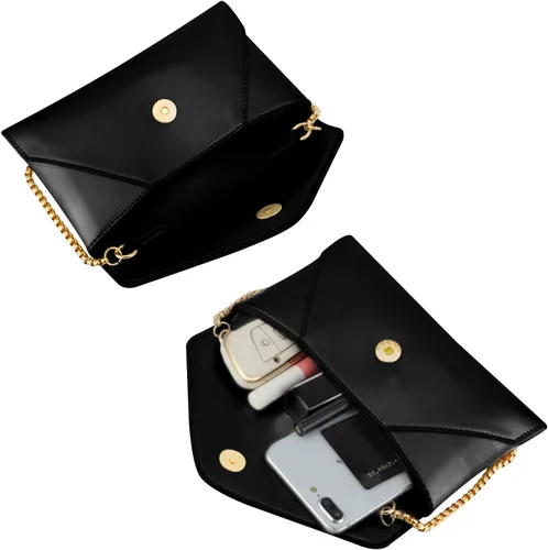 Vista 3 de Evening Clutch Purse for Women Small Envelope Crossbody Bag Shiny Shoulder Handbag for Wedding Prom Party Date