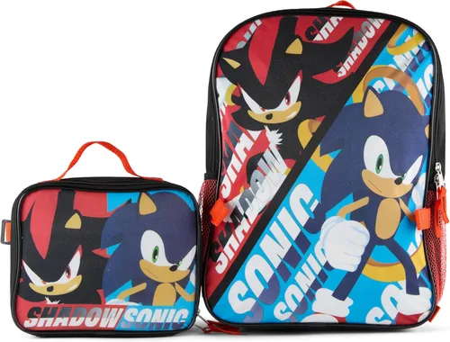 Vista 9 de AI ACCESSORY INNOVATIONS Juego de mochila de 2 piezas, mochila escolar de 16 pulgadas para niños y niñas, Tiburón bebé, Grande