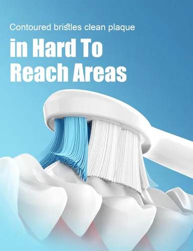 Vista 5 de Cabezales de repuesto para cepillo de dientes Philips Sonicare Diamondclean Electric Sonic Tooth, 10 unidades, color blanco