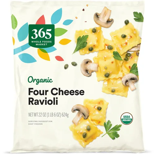 365 by Whole Foods Market, Ravioli Four Cheese Organic, 22 onzas