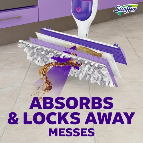 Vista 9 de Swiffer PowerMop - Recambios de almohadilla de trapeador multisuperficie para limpieza de pisos, 11