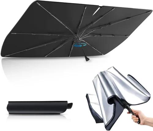 Vista 29 de BESTVIEW Parasol para parabrisas delantero compatible con Subaru Forester 2015-2018, parasol reflectante plegable para ventana delantera