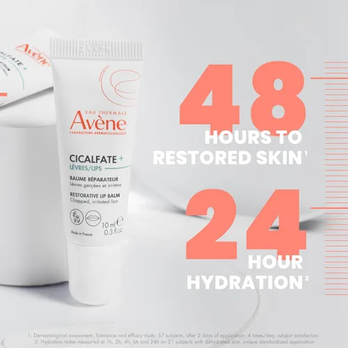 Vista 4 de Avène Cicalfate Crema Restauradora para Labios, Humectación de Larga Duración para Calmar los Labios Secos y Agrietados, Promueve la Barrera Labial