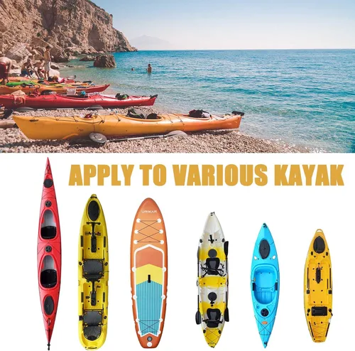 Vista 6 de Frelaxy Funda para Kayak 420D, Fundas Resistente al Agua y a los Rayos UV para Kayak de Alta Resistencia para Almacenamiento al Aire Libre, Funda