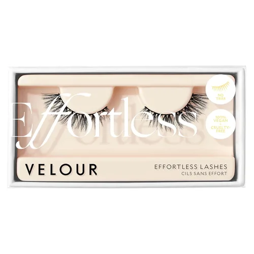 Vista 11 de Velour Pestañas postizas sin esfuerzo, pestañas postizas de aspecto natural, pestañas postizas esponjosas y ligeras sin recorte, pestañas postizas