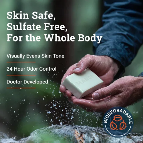 Vista 3 de Barra de Limpieza Acidificada Mando - Control de Olor 24 Horas - Elimina el Olor Mejor que el Jabón - Fórmula Hidratante - Libre de SLS, Libre