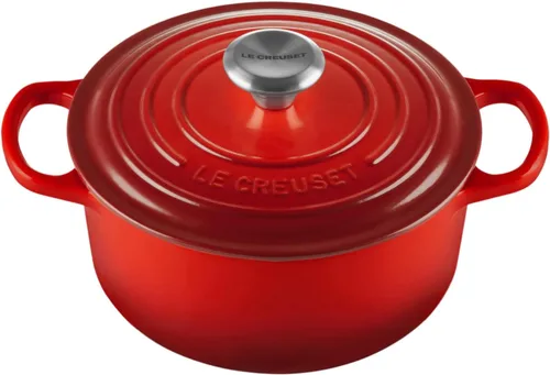 Vista 38 de Le Creuset Horno holandés redondo Signature de hierro fundido esmaltado, 4.5 cuartos de galón., Artichaut