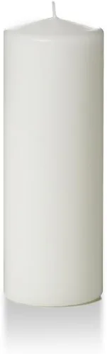 Vista 144 de Yummi - Velas redondas de pilar blancas de 3 pulgadas x 4 pulgadas, 3 por paquete