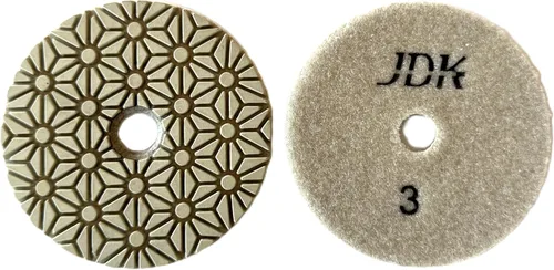 Vista 5 de JDK Diamond Wet 3 Pasos Almohadilla de pulido 4 '' para hormigón granito mármol piedra 3.937 in disco de resina 3pcs/Set