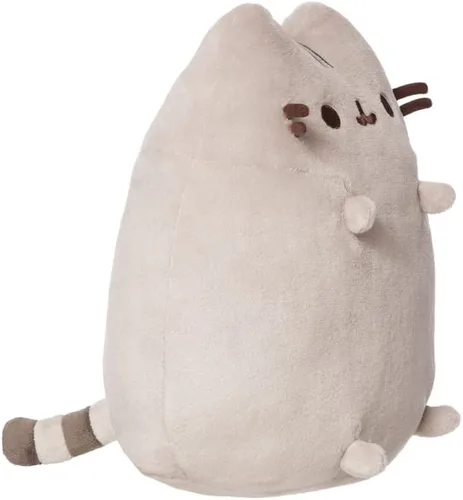 Vista 3 de Aurora, Pusheen sentado, producto oficial, 9 pulgadas, juguete suave, gris