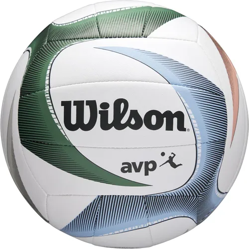 WILSON AVP PXL - Balón de voleibol, tamaño oficial, blanco/azul/verde