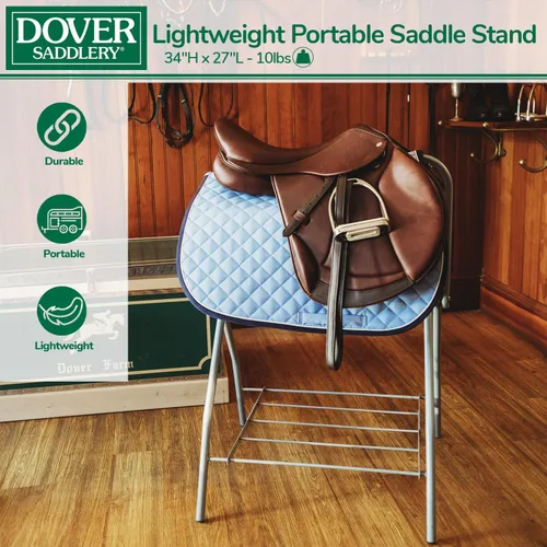 Vista 2 de Dover Saddlery Soporte de sillín portátil ligero de 34"x27