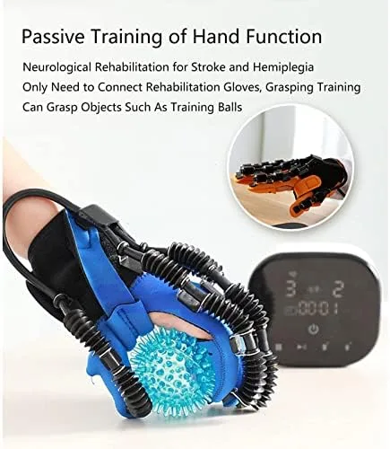 Vista 3 de Rehabilitation Robot Gloves Help Patient with Hand Dysfunction Finger Orthosis Functional Hand Splint Hemiplegia Rehabilitation Training Equipment