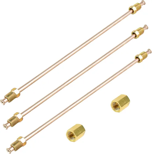 Vista 15 de MuHize Kit de Línea de Freno de Acero Inoxidable a Prueba de Óxido - Tubería de 16" 3/16" con Abocinados Dobles de Precisión y 2 Uniones Ajuste