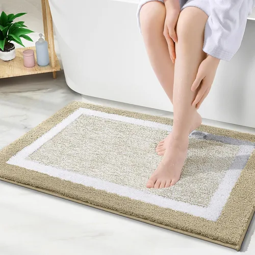 Vista 72 de OLANLY Alfombras de baño 24x16, tapetes de baño extra suaves y absorbentes de microfibra, antideslizantes, lavables a máquina, secan rápido