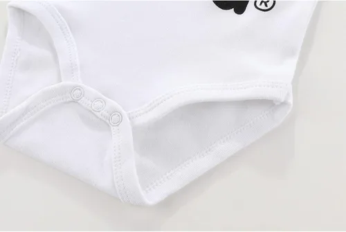 Vista 8 de Body de manga corta unisex para bebés gemelos I Love Papa I Love Mama