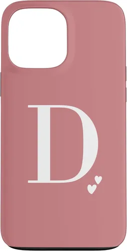 Vista 24 de Pink Personalized Initial Letter D Case for iPhone 16