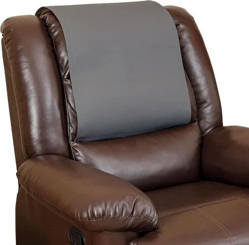Vista 12 de Protector antideslizante para reposacabezas reclinable, lavable de piel sintética, fundas para reposacabezas para silla reclinable, fundas