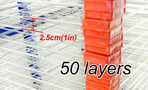 Vista 6 de INTBUYING Estante de secado de papel de arte de 50 estantes, marco de pantalla, estante de secado de pantalla de seda, plantilla de secado