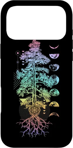 Vista 22 de Tree of Life Phases of The Moon Yoga Chakra Gift Case for iPhone 17