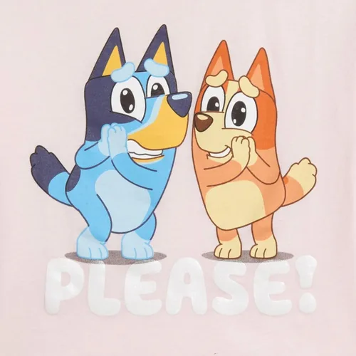 Vista 5 de Bluey Bingo and Mom - Camiseta de manga corta para niñas pequeñas, paquete de 3, Rosado