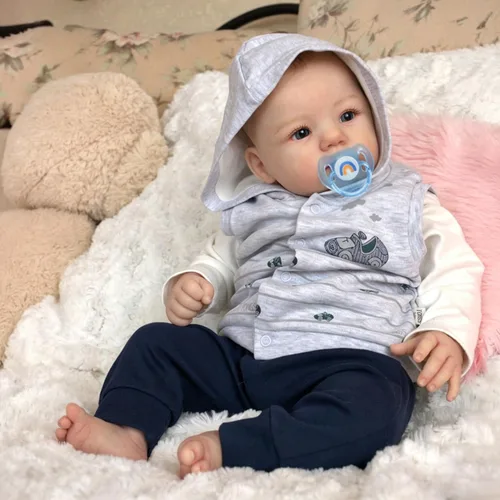 WOOROY Muñeca realista Reborn de 18 pulgadas, niño recién nacido realista