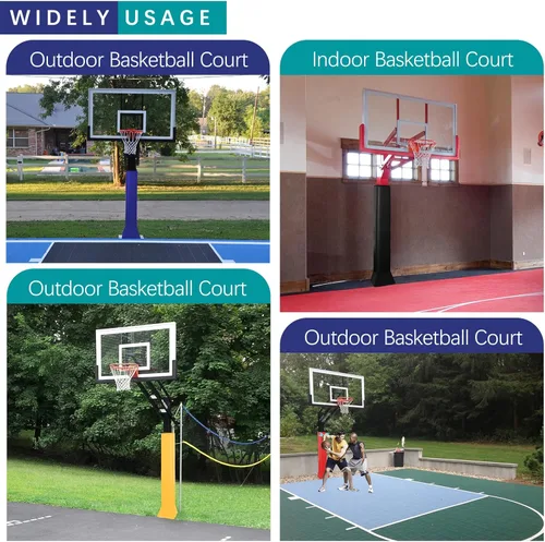 Vista 6 de Square Pole Pads Base Padding Basketball Pole Pads Heavy Duty Square Pole Pads Outdoor Fits 4"x4", 5"x5", 6"x6",6"x8", 8"x8" Poles and Bases
