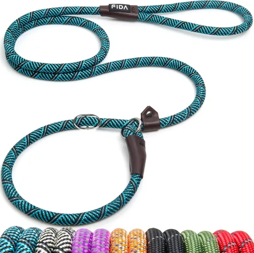Vista 30 de Fida - Correa antideslizante duradera, correa resistente de presilla de 6 pies x 1/2 pulgada, cómoda correa de entrenamiento para perros grandes