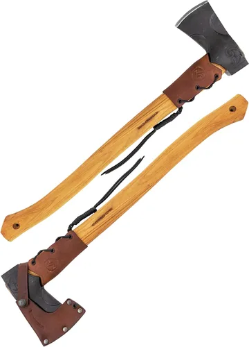 Vista 8 de Condor Tool & Knife Blue River Tomahawk - Tomahawk táctico de alta calidad con hoja de acero de alto carbono 1095 - Mango ergonómico de nogal