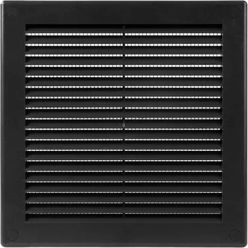 Vista 38 de Medida de apertura de 3'' x 3'' pulgadas / Rejilla externa de ventilación cuadrada blanca con malla protectora - Registro de plástico ligero