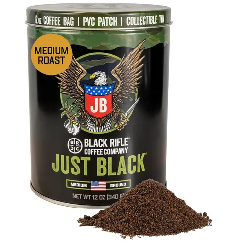 Vista 18 de Black Rifle Coffee Company Spirit of 76, bolsa de 18 onzas, café molido tostado medio, mezcla tostada hecha de granos arábigos, granos colombianos