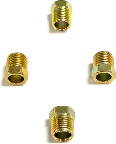 The Stop Shop Tuercas de tubo invertido para tubo de 5/16 pulgadas, 1/2"-20 hilos (paquete de 4)