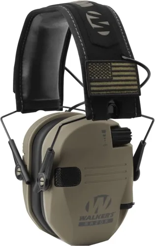 Vista 19 de Walker's Razor Slim Ultra Low Profile Compact Design Adjustable Range Shooting Hunting Hearing Protection Electronic Earmuffs