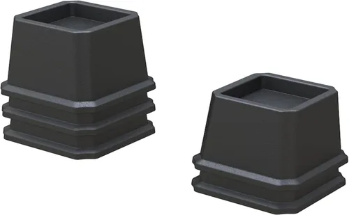 Vista 6 de Elevadores de Cama de 2 Pulgadas Resistentes Elevadores de Cama, Juego de 6 Eleva Hasta 2000 Libras Elevador de Muebles para Sofá y Mesa, Negro