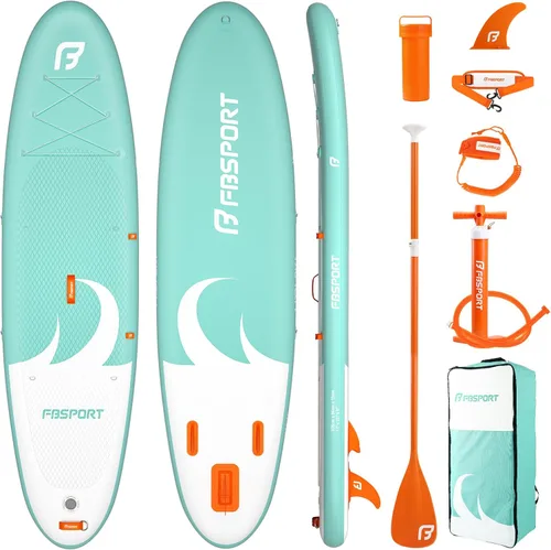 Vista 28 de FBSPORT Tabla de remo de pie prémium de 11 pies, tabla de yoga con accesorios de SUP y bolsa de transporte, amplia posición, control de surf