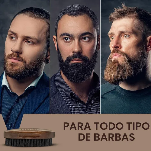 Vista 6 de Striking Viking Cepillo para barba para hombre, 4.3 pulgadas, mango