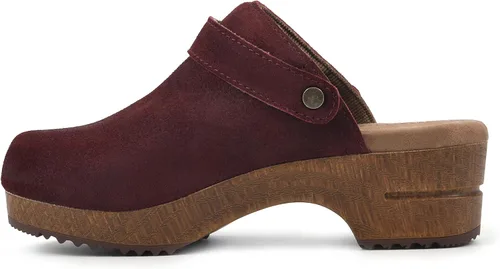 Vista 4 de WHITE MOUNTAIN Zapatos Ser Cuero Plantillas Zuecos
