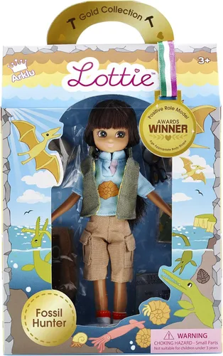Vista 4 de Lottie Muñeca Fossil Hunter Juguetes STEM para niñas y niños Juguetes de ciencia Muñeca de ciencia Muñeca de dinosaurio
