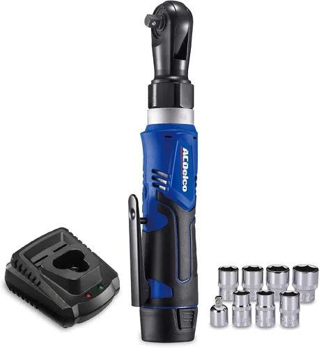 ACDelco ARW1209P G12 Series - Llave de trinquete inalámbrica de iones de litio de 12 V, 3/8", 45 pies-libra, kit de herramientas