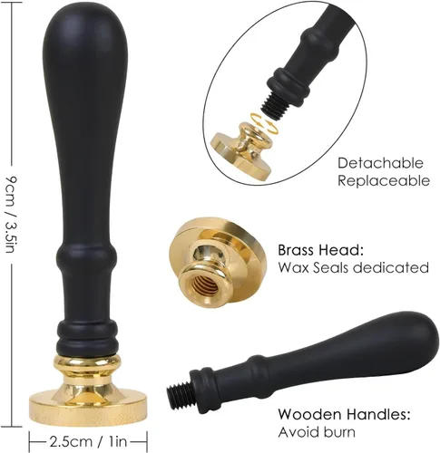 Vista 3 de Conjunto de sello Uniqoo con diseño de abeja y barras de cera