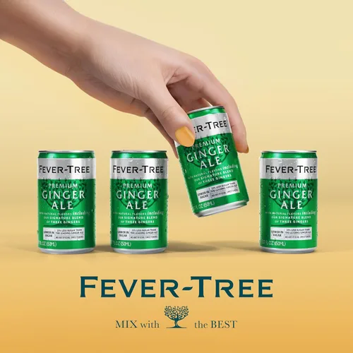 Vista 6 de Fever Tree Ginger Ale - Mezcla de Calidad Premium - Bebida Refrescante para Cócteles y Mócteles. Ingredientes de Fuente Natural, Sin Edulcorantes ni