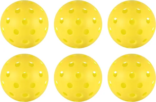 Vista 9 de 4/6/12/20/50/100 pcs Pickleball Balls,40 Hole Outdoor Pickleball Balls,8mm Precision Drilled-Spaced Pickle Ball Set-Profession Plastic Ball for