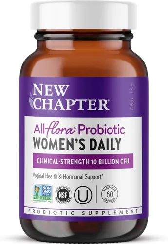Vista 9 de New Chapter Probióticos para mujeres – 30 unidades (suministro de 1 mes), probiótico diario para mujer con prebióticos y probióticos para la salud