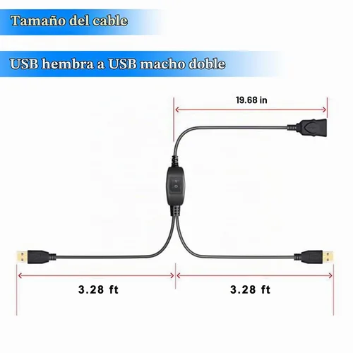 Vista 8 de Divisor de cable de impresora de 5 pies+5 pies para 2 computadoras USB