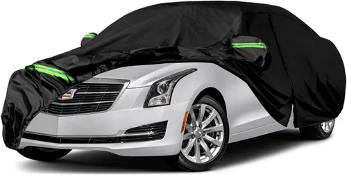 Vista 9 de Fundas impermeables para automóvil de repuesto para Cadillac CT4 2019-2025, cubierta para automóvil de 6 capas para todo clima con puerta