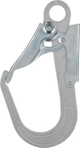 Housoutil Rebar Snap Hook, High Strength Alloy Steel Large Drop Forged Double Lock Rebar Snap Hook, Multifunctional Safety Fall Protection Lanyard