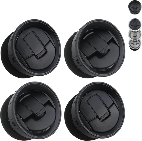 Vista 7 de TQPONLY Calentador de CA para salpicadero, conducto de aire, rejilla de ventilación (negro) compatible con Ford F150/2006-2008 Lincoln Mark LT