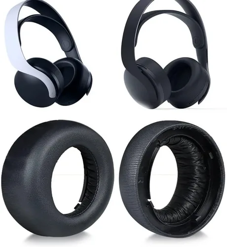 Vista 2 de Almohadillas para los oídos PS5 de repuesto para Sony Playstation 5 Pulse 3D PS5, auriculares inalámbricos, auriculares, piezas de reparación