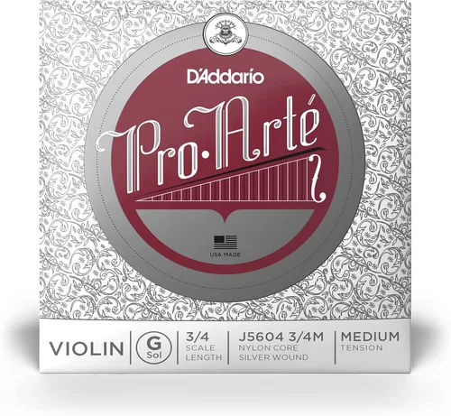 Vista 7 de D'Addario J56 1/2M Pro-Arte Cuerdas de Nylon para Violín, Mediano