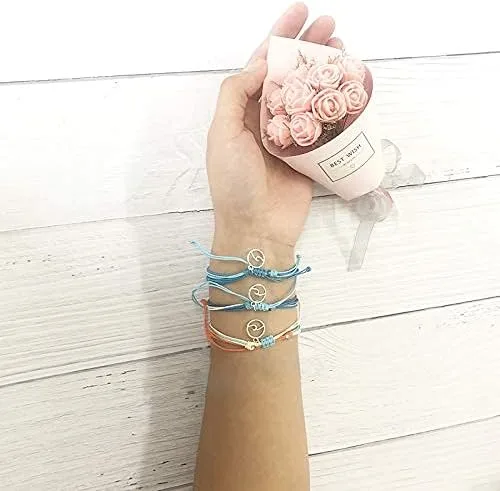 Vista 4 de Long tiantian Leather Wrap Bracelet for Women Rhinestone Infinity Bracelet Modern Boho Cuff Bracelet Womens Leather Cuff Multi Strand Bracelets for